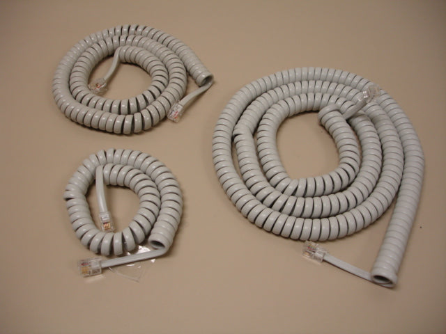 Comdial Impact, Impression and Unisyn 12' Handset Cord (Platinum)