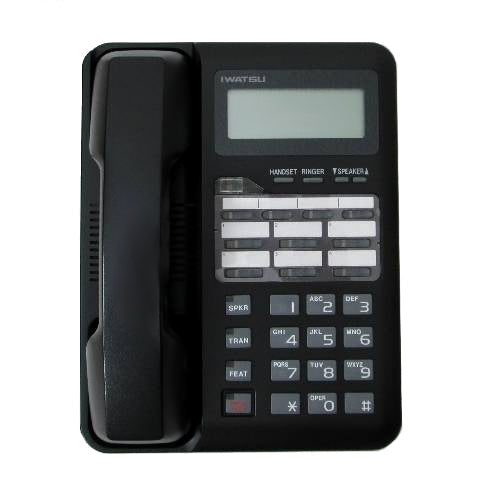 Iwatsu IX-6IPKTD-E 104294 6-Button 2-Line Display IP Speakerphone (Black/Refurbished)