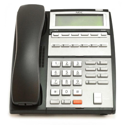 NEC UX5000 0910042 IP3NA-6TXH DG-6V 6-Button Display Phone (Black/Refurbished)