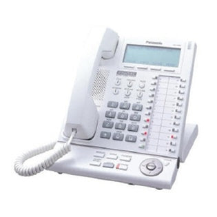 Panasonic KX-T7633 24-Button Back-Lit Display LCD Proprietary Speakerphone (White/Refurbished)
