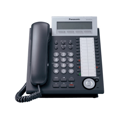 Panasonic KX-NT343 IP 3-Line LCD 24CO SP Phone (Black/Refurbished)