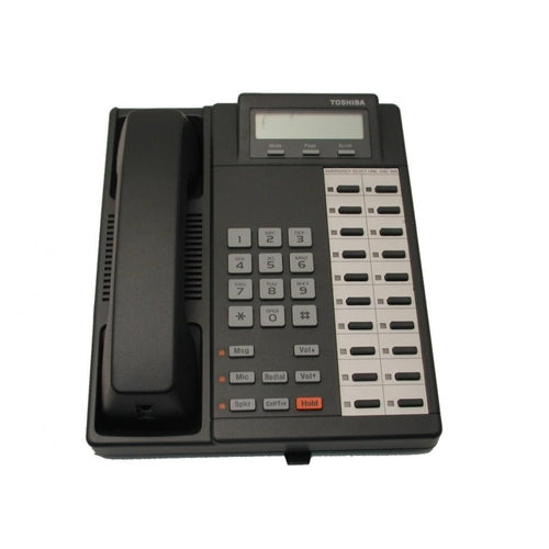 Toshiba DKT-2020FDSD Full-Duplex Speaker Display Phone (Charcoal/Refurbished)
