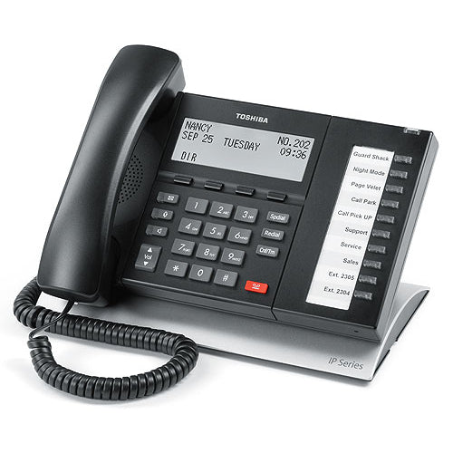 Toshiba IP5122-SD 10-Button IP Display Speakerphone (Black/Refurbished)